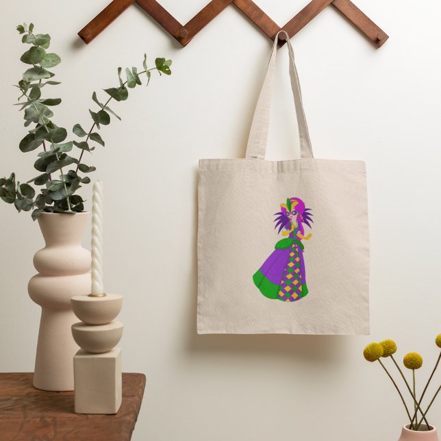Bolso De Tela Mardi Gras Queen Tote Bag (Subido por el creador)