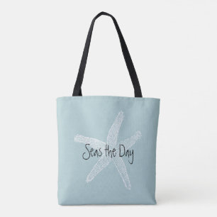 Bolso De Tela Marea el Día del Ilustracion estelar azul