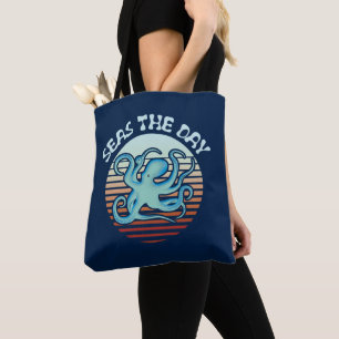 Bolso De Tela Mares El Día Octopus de Summer Vibes