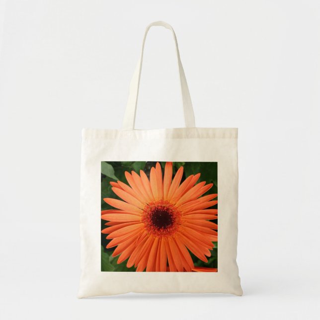 Bolso De Tela margarita anaranjada (Frente)