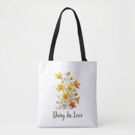 Bolso De Tela Margarita Enamora Flor Silvestre