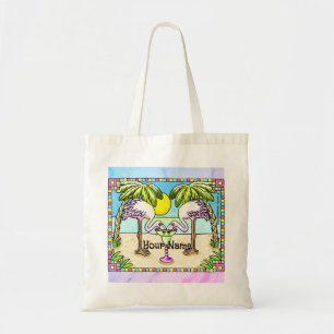 Bolso De Tela Margarita Flamingo Tote Bag