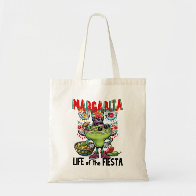 Bolso De Tela Margarita, la vida del Fiesta, Sassy Margarita (Frente)