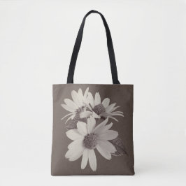 Bolso De Tela Margarita marrón malhumorada Monograma personaliza