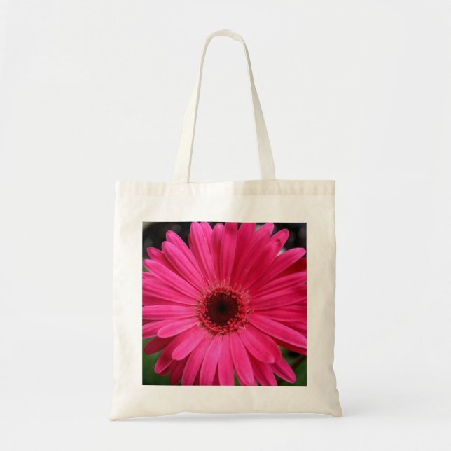 Bolso De Tela Margarita rosada del Gerbera (Frente)