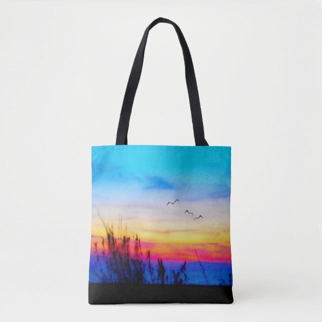 Bolso De Tela Margarita Sunset  (Anverso)