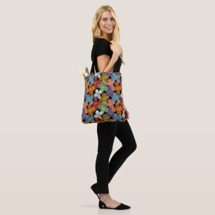 Bolso De Tela Margaritas de Tiza