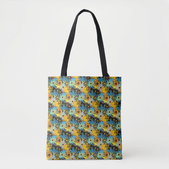 Bolso De Tela margaritas, margaritas (Anverso)