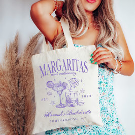 Bolso De Tela Margaritas modernas retro y barca rayada de madure