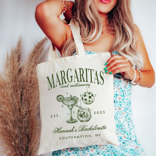 Bolso De Tela Margaritas modernas retro y barca rayada de madure