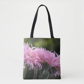 Bolso De Tela Margaritas Rosadas con Volantes – Arte Floral Eleg