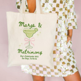 Bolso De Tela Margs & Matrimony Bachelorette Personalizado