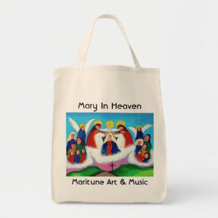 Bolso De Tela Maria en cielo