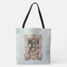Bolso De Tela Marie Antoinette,French,Paris,roses,cakes