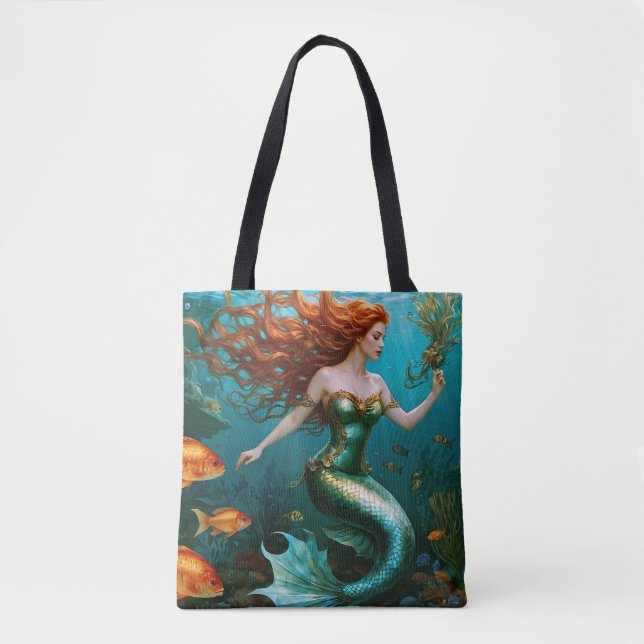 Bolso De Tela "Marielle" - Hermosa sirena bailarina (Anverso)