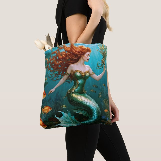 Bolso De Tela "Marielle" - Hermosa sirena bailarina (Detalle)