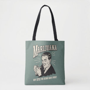 Bolso De Tela Marihuana: Sótano ahumado de segunda mano