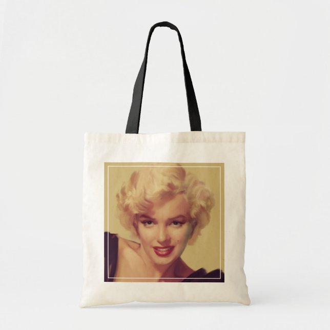 Bolso De Tela Marilyn en negro (Frente)