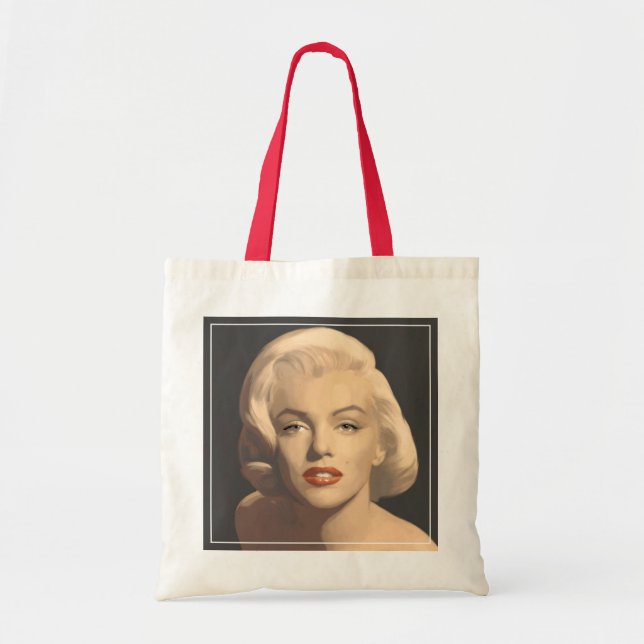 Bolso De Tela Marilyn gris gráfica (Frente)