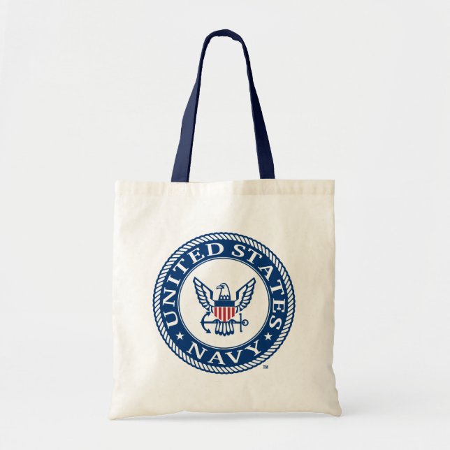 Bolso De Tela Marina de Estados Unidos | Alteración naval Emblem (Frente)
