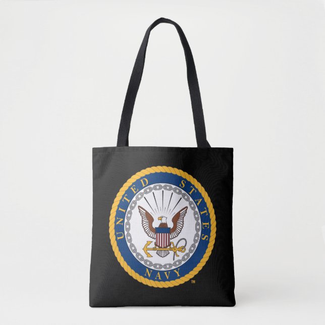 Bolso De Tela Marina de Estados Unidos | Emblema naval (Anverso)
