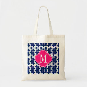 Bolso De Tela Marina de guerra femenina y personalizado rosado