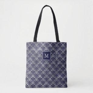 Bolso De Tela Marina de guerra moderna del art déco el y fals
