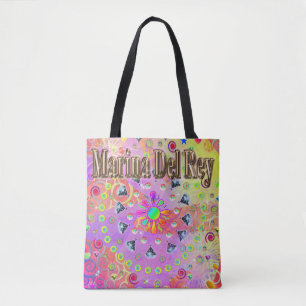 Bolso De Tela Marina Del Rey Lucky Golden Tote Bag