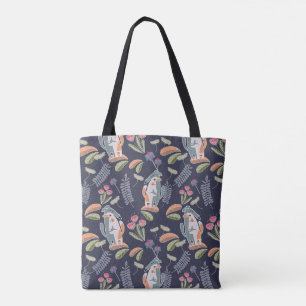 Bolso De Tela Marina floral Cute Podenco y Galgo