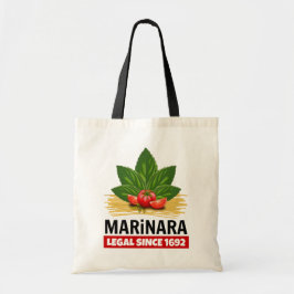 Bolso De Tela Marinara Legal Desde 1692 Basil Tomates Spaghetti