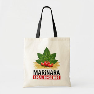 Bolso De Tela Marinara Legal Desde 1692 Basil Tomates Spaghetti
