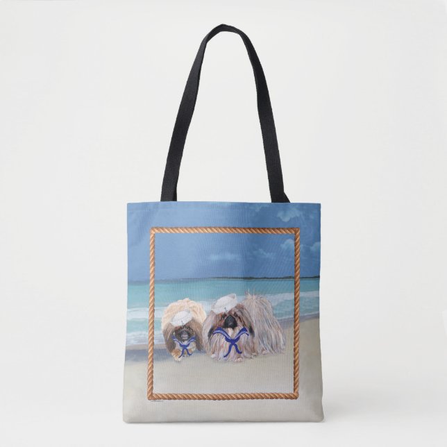 Bolso De Tela Marineros de Pekín (Anverso)