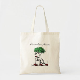 Bolso De Tela Marioneta Greyhound Con Emblema Escudo Heráldico D