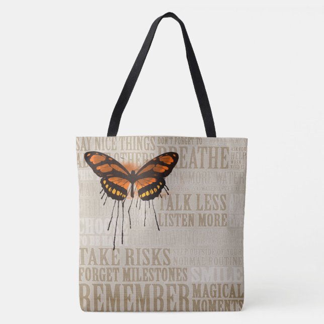 Bolso De Tela Mariposa (Anverso)