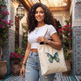 Bolso De Tela Mariposa