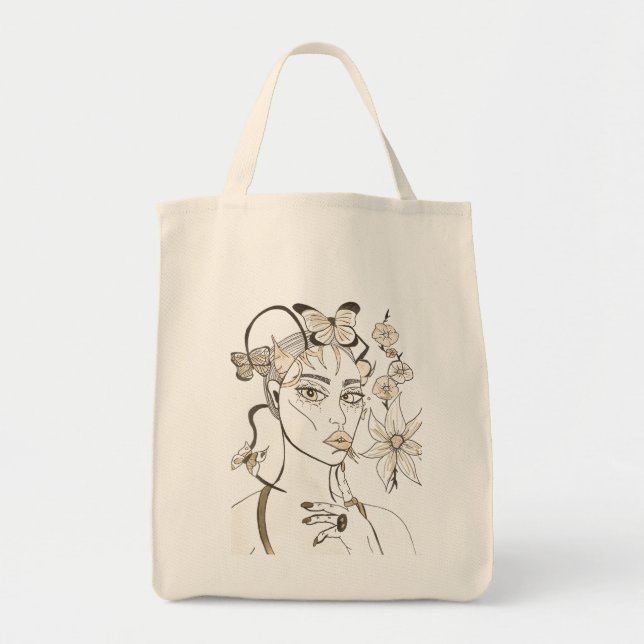Bolso De Tela Mariposa (Frente)