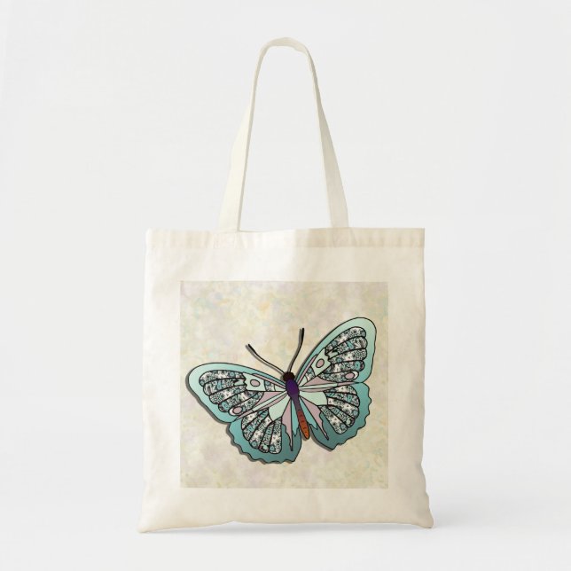 Bolso De Tela Mariposa - 24 (Frente)