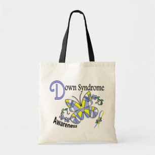 Bolso De Tela Mariposa 2 Síndrome de Down del vitral