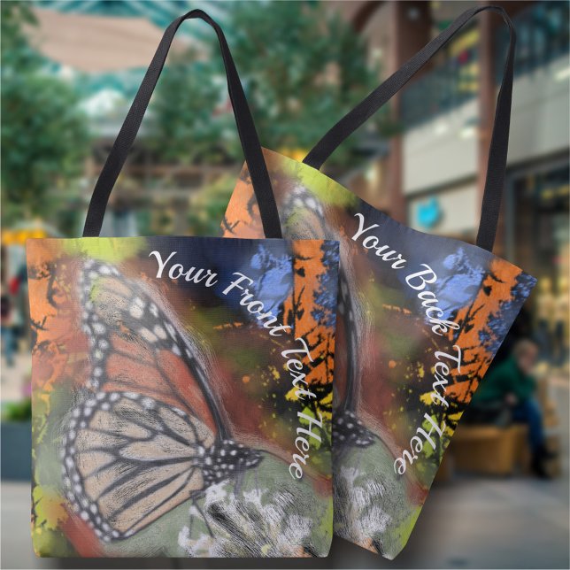 Bolso De Tela Mariposa abstracta (Subido por el creador)