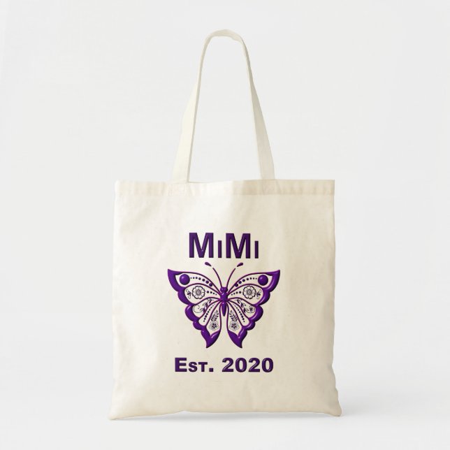 Bolso De Tela Mariposa Adorable Mimi "Est 2020" (Frente)