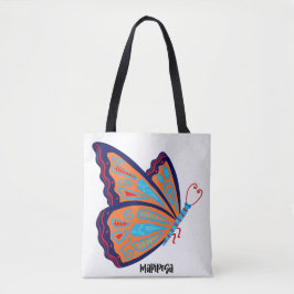 Bolso De Tela Mariposa Alebrije