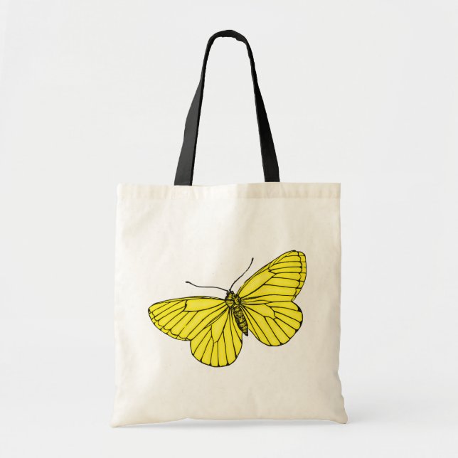 Bolso De Tela Mariposa amarilla (Frente)