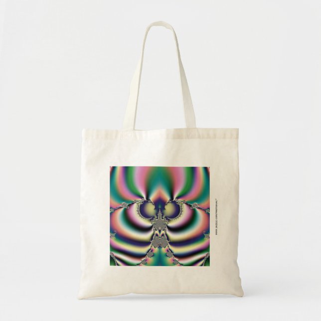 Bolso De Tela Mariposa Arcoíris (Frente)