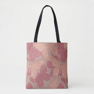 Bolso De Tela Mariposa Art Nouveau