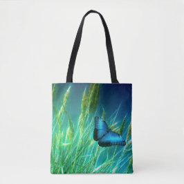 Bolso De Tela Mariposa azul