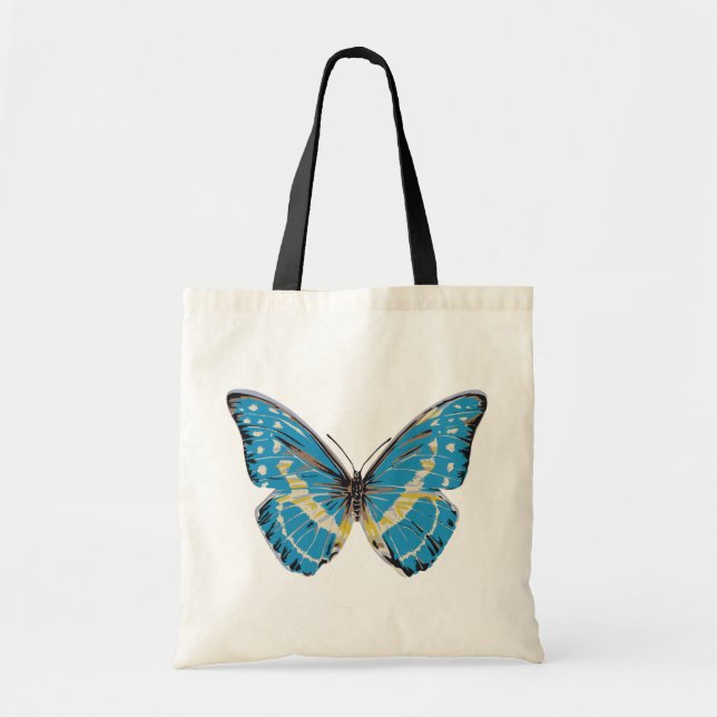 Bolso De Tela Mariposa azul (Frente)