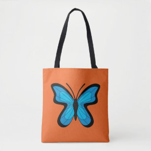 Bolso De Tela Mariposa azul