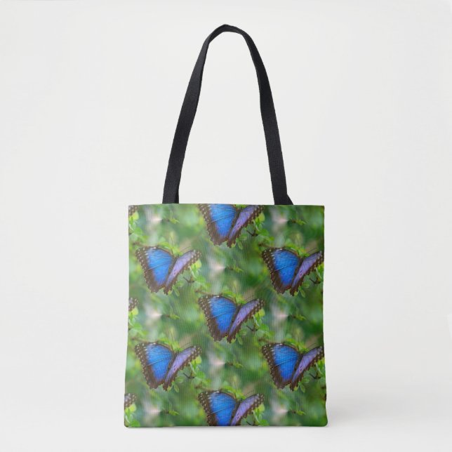 Bolso De Tela Mariposa azul (Anverso)