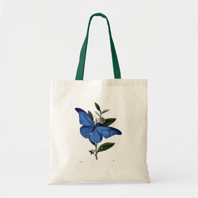 Bolso De Tela Mariposa azul (Frente)