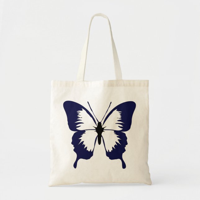 Bolso De Tela Mariposa azul (Frente)